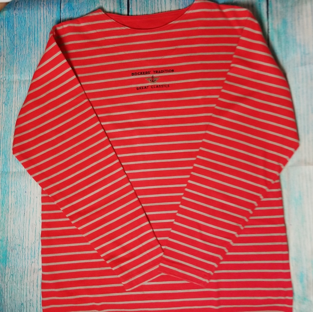 Dockers vintage striped long sleeves top s…